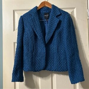 Insight New York Women’s Blue Tweed Blazer | Size 8 |‎ Pre-owned